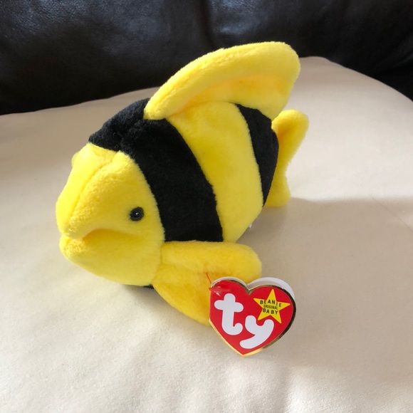 Ty Toys Bubbles The Fish Beanie Baby Poshmark